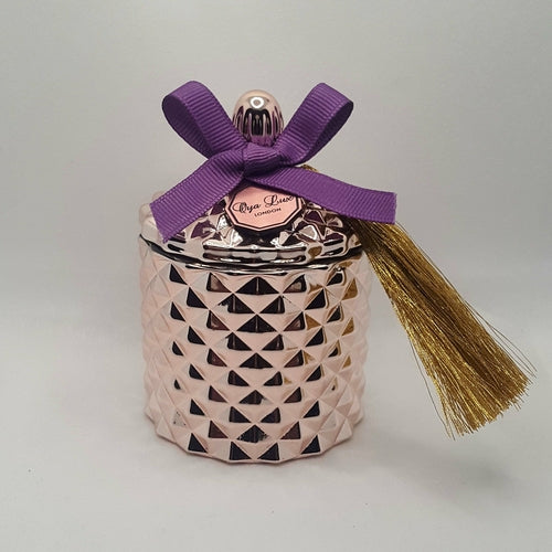 Rose Gold Candle | 3.2oz | Entanglement (Black Orchid)