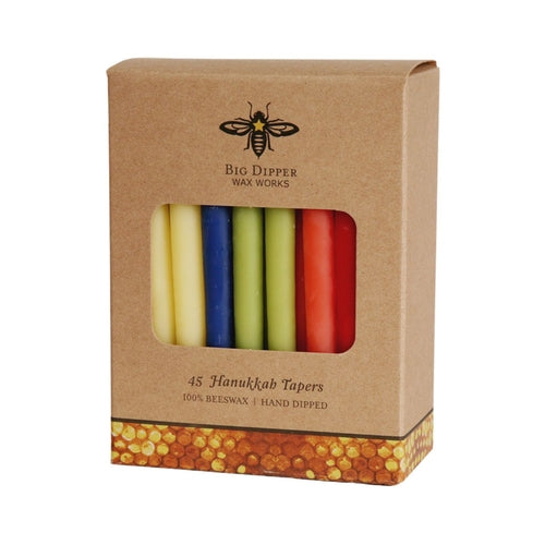 Big Dipper Wax Works Hanukkah Beeswax Taper Candles